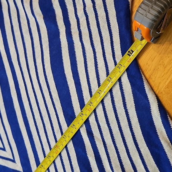 NWT John & Anna Striped Vneck Sweater - Picture 6 of 7